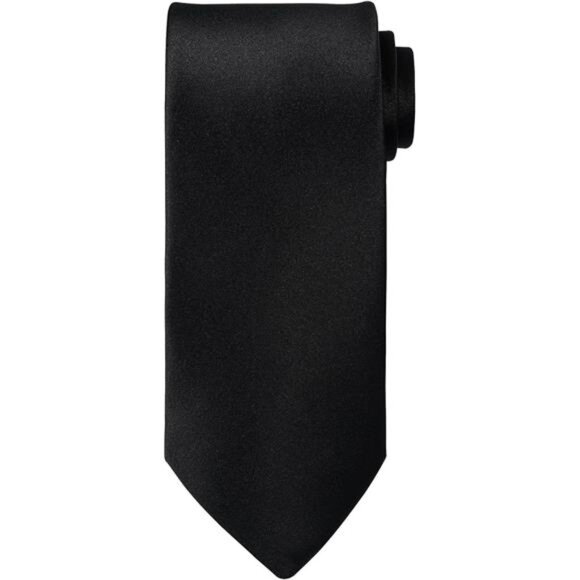 5pcs Tie Set in Gift BOX WHITE OR BLACK: Solid Color Necktie, Satin Bow Tie - Picture 3 of 7